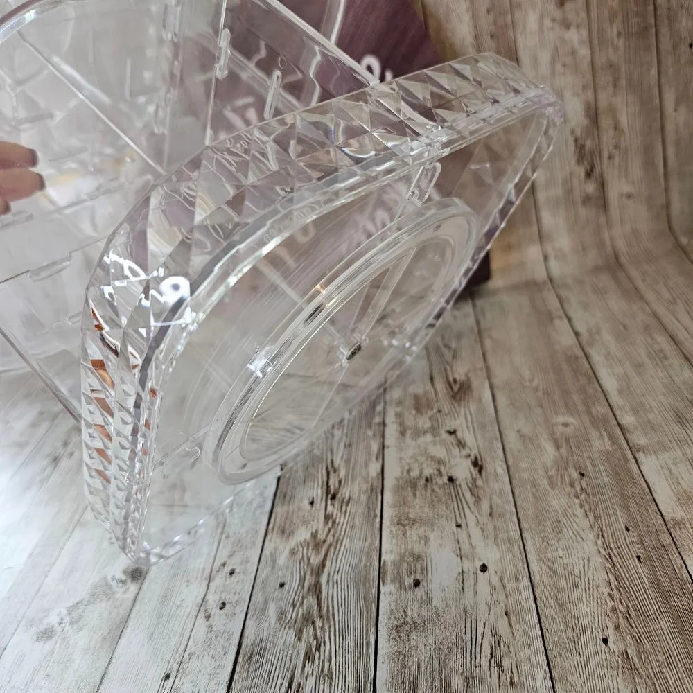 Rotating Clear Acrylic Makeup Organizer